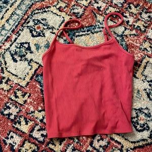 Pink crop tank